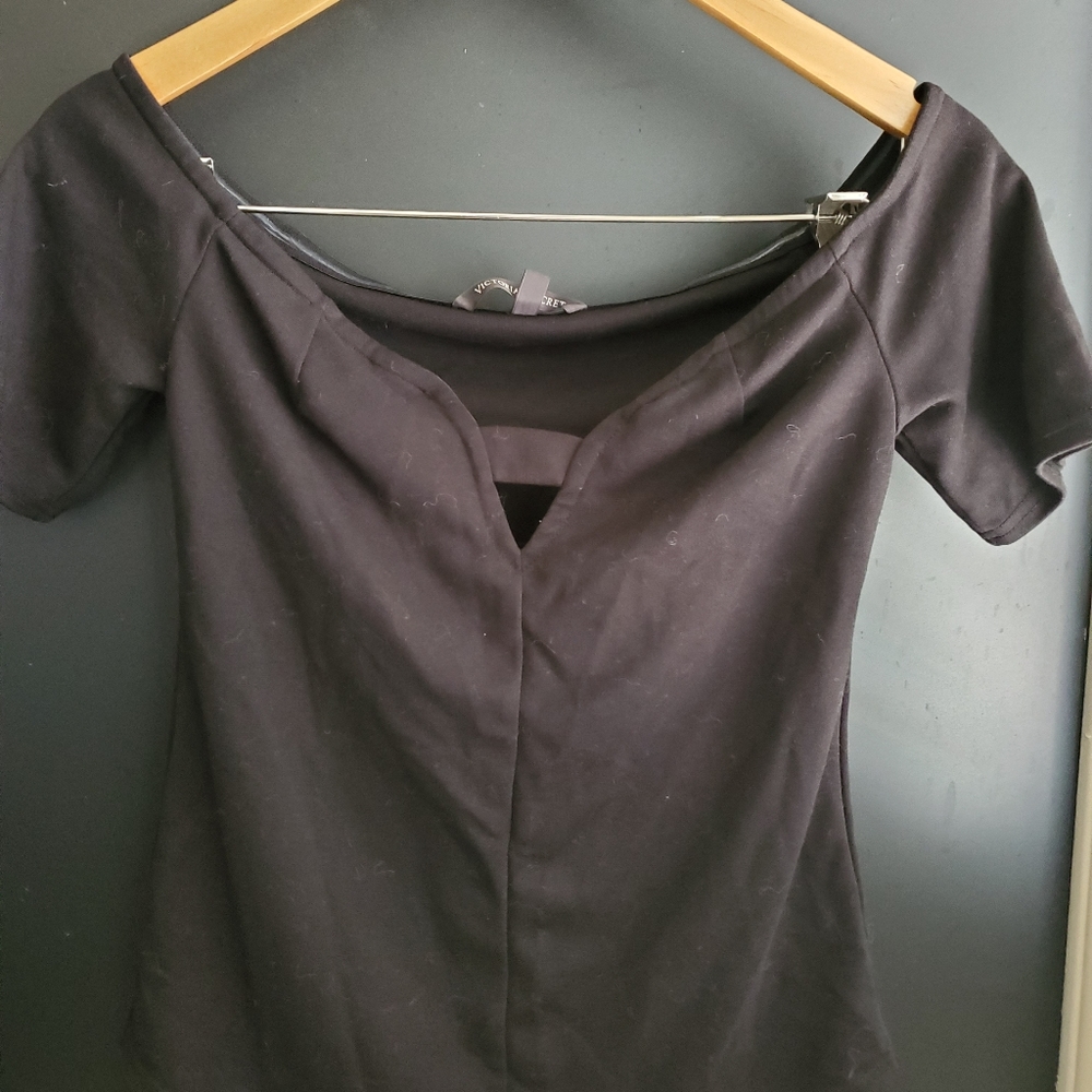 Victoria Secret Black Structured Top